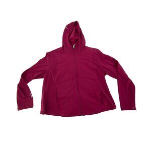 Women's Tuff Athletics Berry Red Fleece Lined Jacket | Size XXLarge **NEW